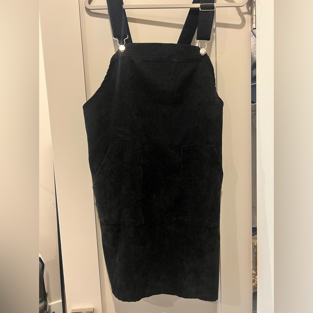 SHEIN Black Corduroy Jumpsuit
